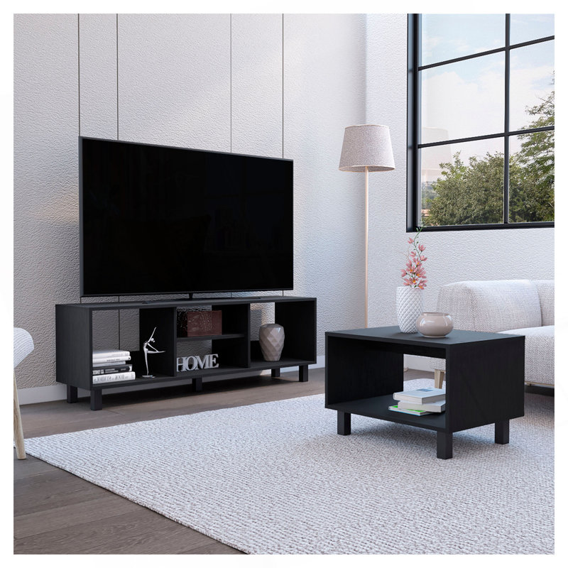 Landon Black 2-Piece Living Room Set