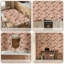 Papier peint adhésif peler et coller en PVC, revêtement mural auto-adhésif amovible avec toile de léopard bohème, impression de décoration botanique rose doux, imperméable pour la décoration intérieure - rouleau