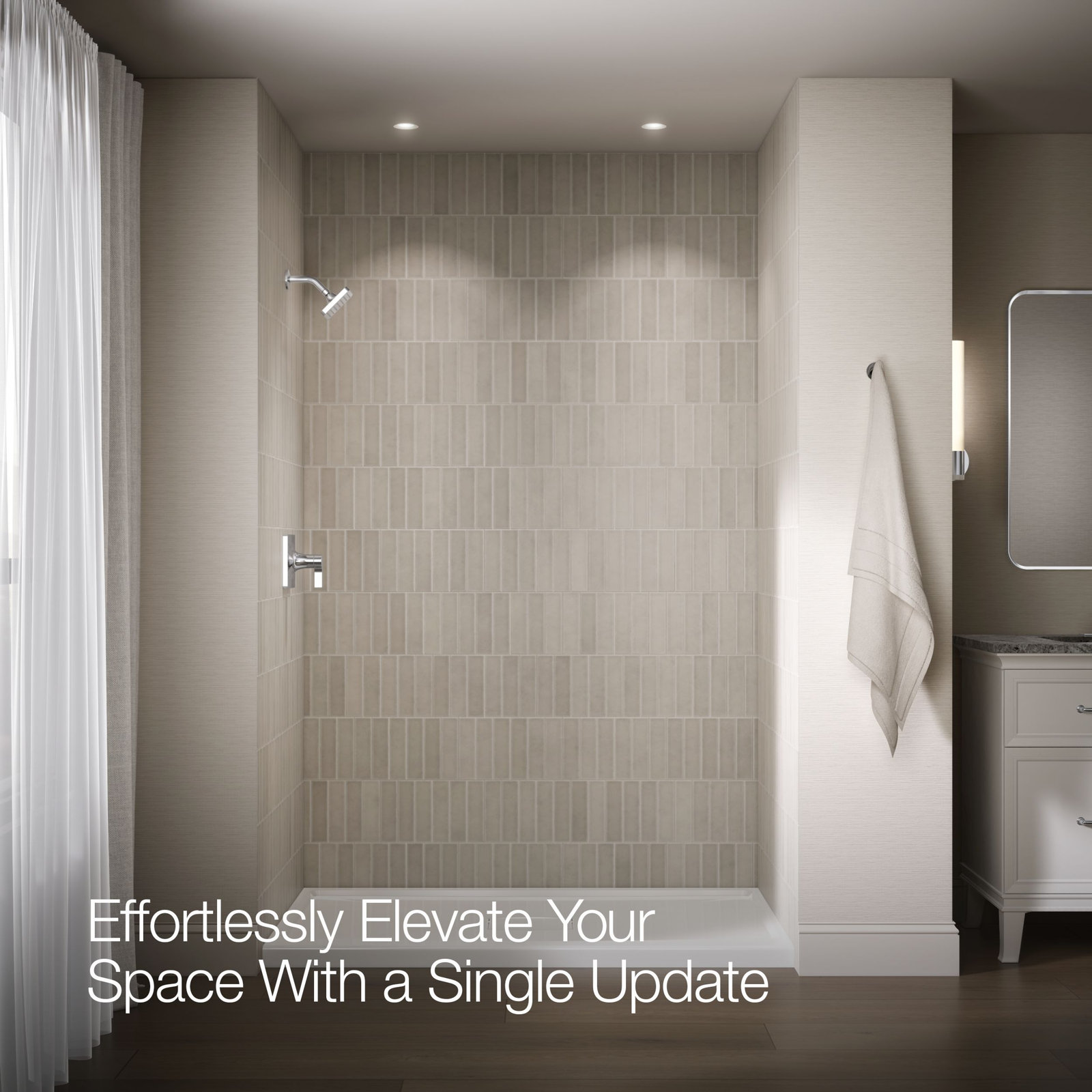 Venza Rite-Temp 1.75 GPM Shower Trim Set, Polished Chrome