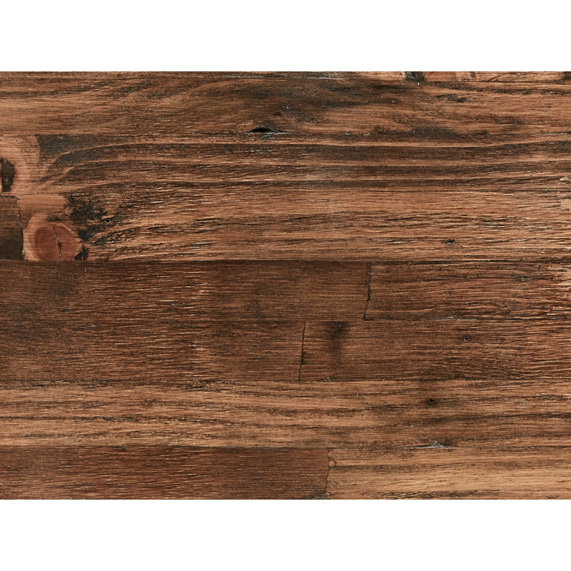 Dining Table Anayat Dark Brown Wood, 73cm H x 160cm L x 35.40cm W