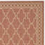Tapis intérieur / extérieur à motif géométrique rouille / sable Carolino-1091780363