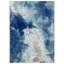 Tapis bleu abstrait Sevim-2067079738