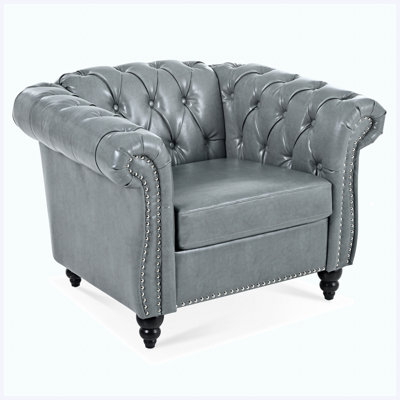 Modern 1-Seater Upholstered Sofa for Living Room