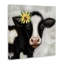 Vache avec marguerite jaune, art mural par Elizabeth Tyndall-2018946342