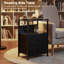 39 cm W Steel Bedside Table-1637225200