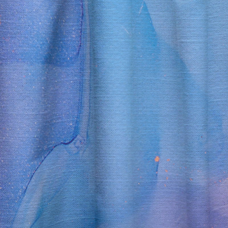 Rose et mauve, art liquide abstrait IV - rideau moderne - velours obscurcissant - 1 panneau, L 52 po x L 108 po