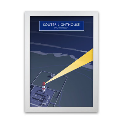 Souter Lighthouse At Night by Richard O'Neill - Print