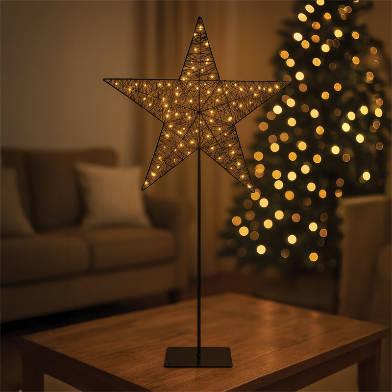 LED Indoor / Outdoor Lighted Window Décor, 66cm H x 44cm W x 9cm D