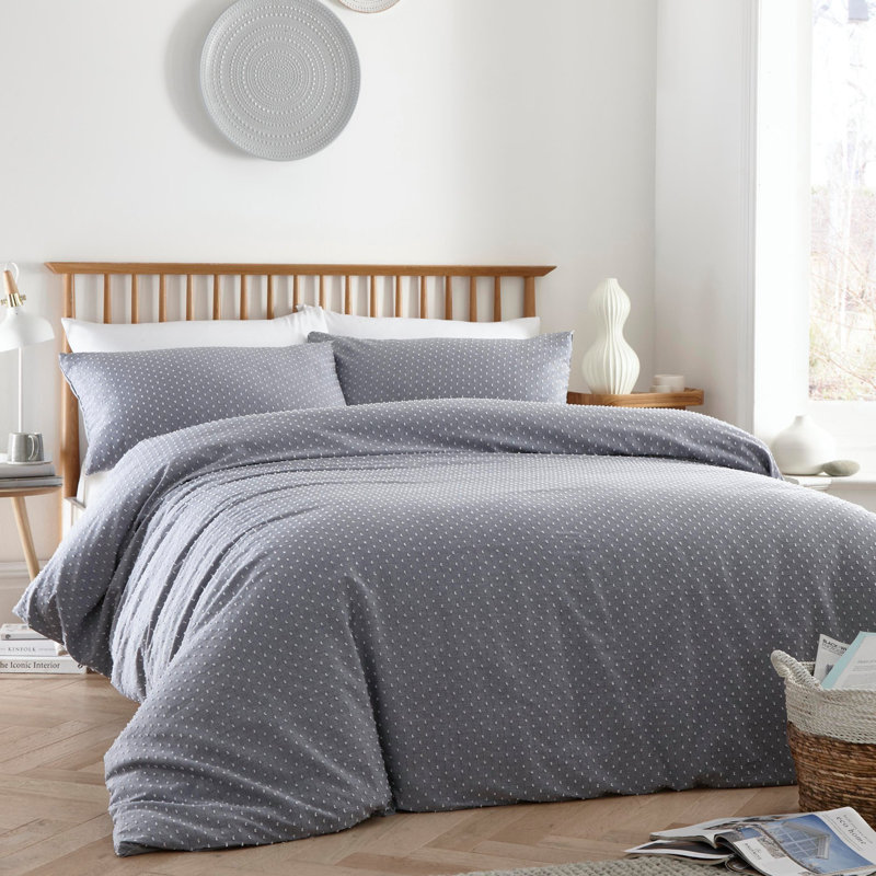 AppleTree Cotton Duvet Cover Set with Pillowcases, Kingsize - 2 Standard Pillowcases