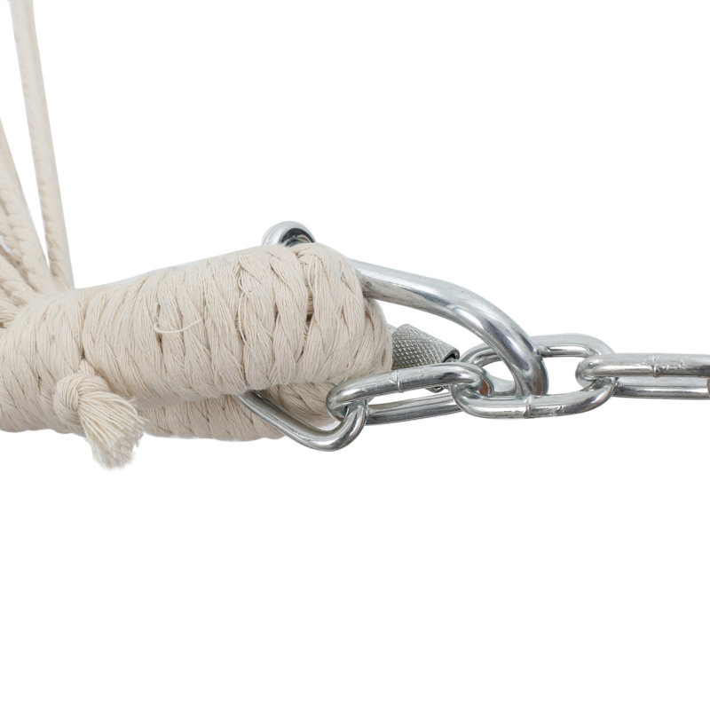 Hamac double avec support Alessa, Rayure multiblue rouge et blanche