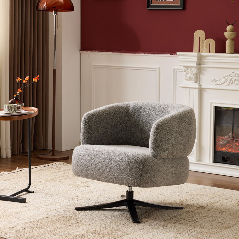Fauteuil pivotant Cuddle-Style, convenant aux balcons, aux bureaux et aux salons, gris