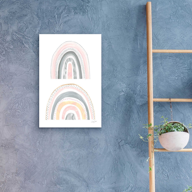 «Epic Art», Boho Rainbow III par Courtney Prahl, art mural en verre acrylique, H 24 po x l 16 po x P 0,2 po