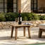 Polett Rectangular Acacia Solid Wood Outdoor Side Table - 49.78 cm W 34.29 cm D-670343553