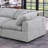 Upholstered Chenille Fabric Couch W/ 4 Pillows & Removable Cover-108943757-108943754-108943756