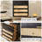 Modern Black Solid Wood Accent Cabinet