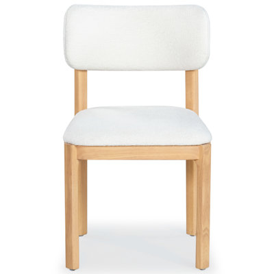 Kestra 18'' H Boucle Upholstered Beech Side Chair