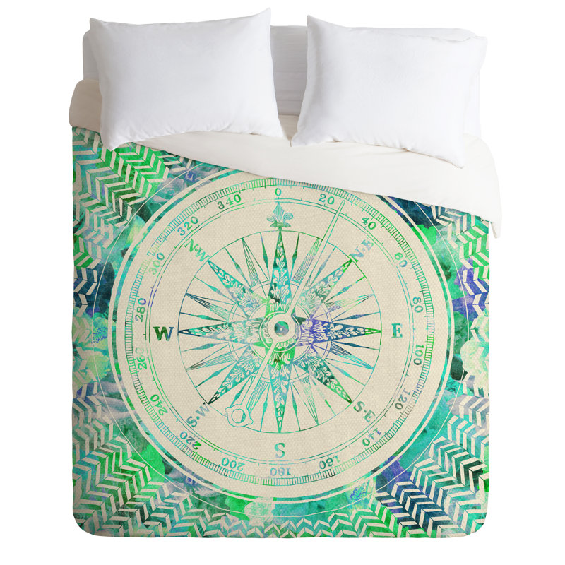 Bianca Polyester Duvet Cover, Queen Duvet Cover + 2 Standard Shams