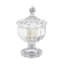 Bougie en verre 6,13 po avec couvercle Rose Garden 7 oz |