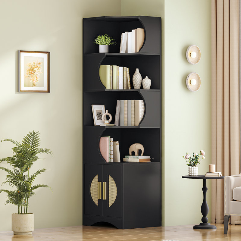 70.9-inch Tall Bookcase, Space-saving Design For Living Room, Bedroom, Office, Study, Dorm, Apartment