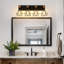 Luminaire géométrique pour meuble-lavabo 4 lumières