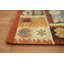 Tapis 100% laine tissé à la main à motif oriental tribal multicolore Southwestern