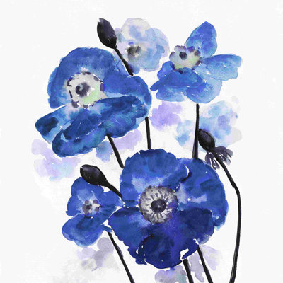 Fleurs bleues aquarelles par - on