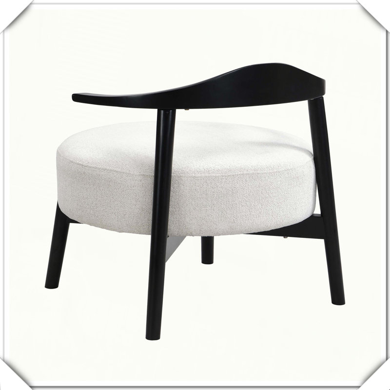 Modern Upholstered Accent Armchair Sturdy Versatile Living Room
