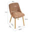48.5cm H Upholstered Dining Chairs With Wooden Legs-1984105162-1989438043