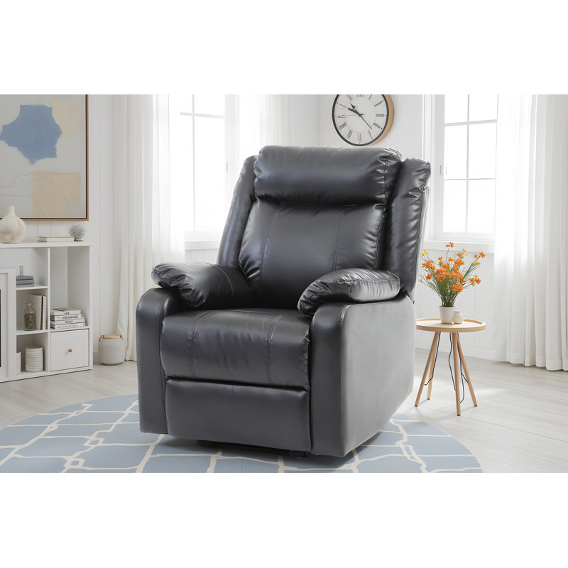 Fauteuil inclinable Amadora, Noir