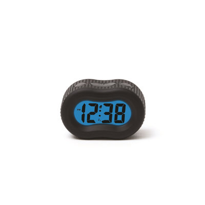 Digital Rubber Electric Tabletop Clock with Alarm