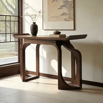 Console brune simple de style chinois.
