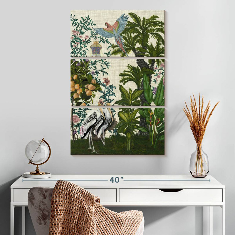 Brampt Paradis Chinoiserie II, H 32 po x l 20 po