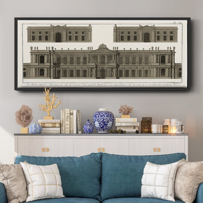 Bâtiments et façades I - Toile encadrée