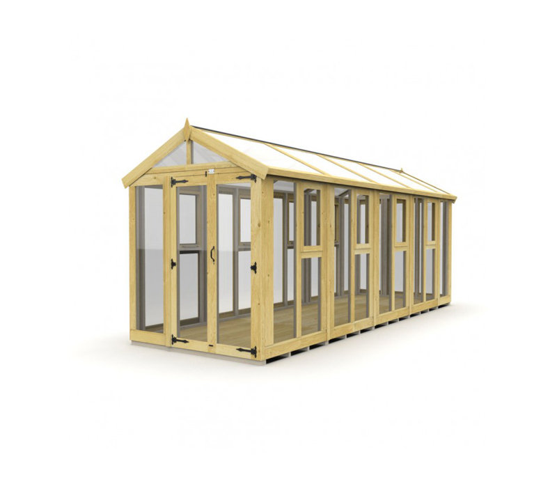 6x20 Glass Green House