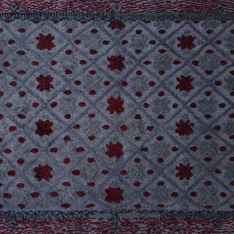 Tapis abstrait moderne 4485, Carré 6 pi