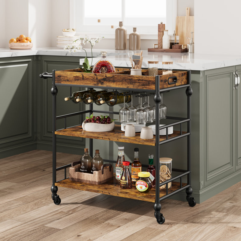 Bar Cart, Brown