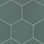 Carreau de porcelaine hexagonal Makoto 18 pièces