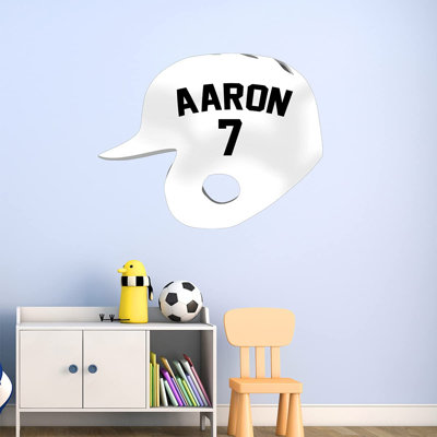 Adhésif décoratif casque de baseball