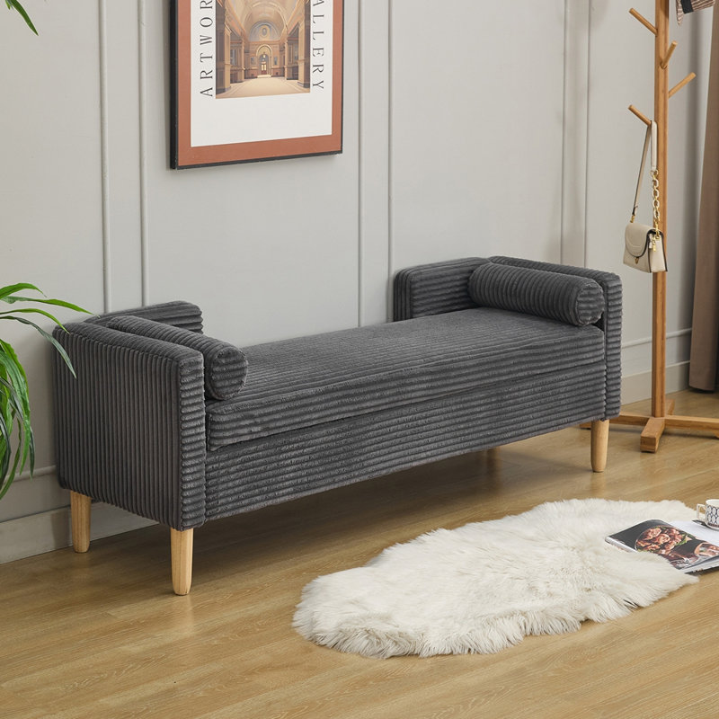 Banc de rangement rembourré 65,35 po