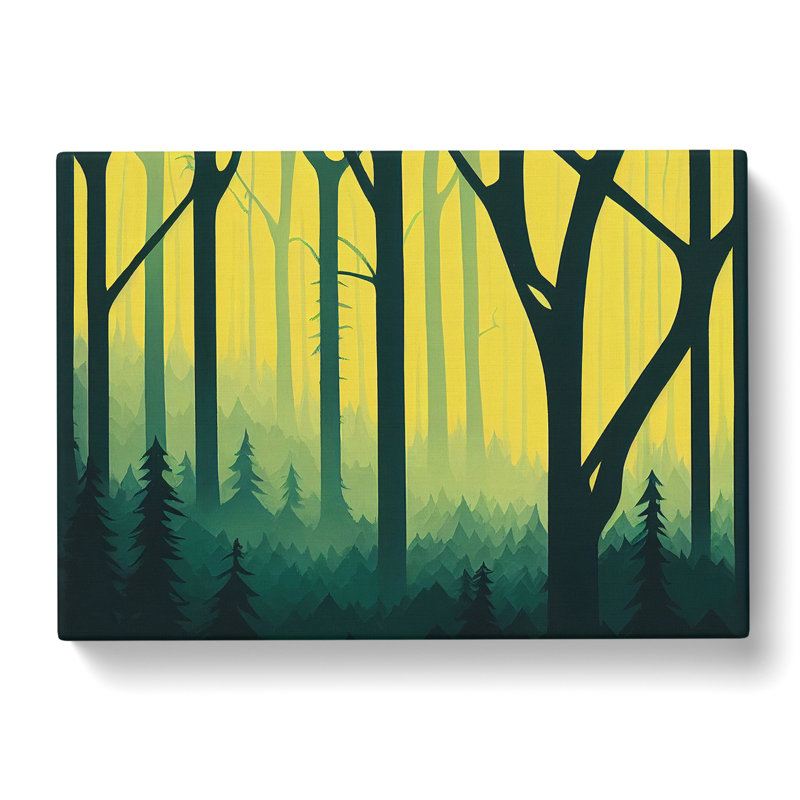Enigmatic Forest - Wrapped Canvas Print, 35cm H x 50cm W x 3cm D