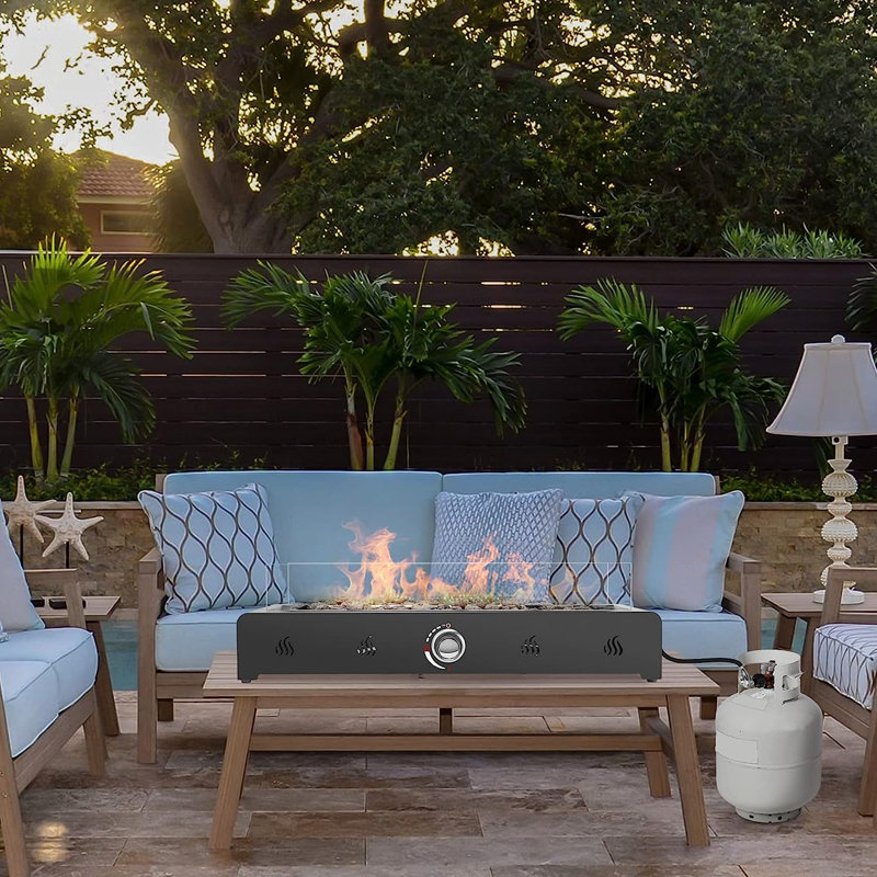 28'' Propane Fire Pit with Rear Air Inlet