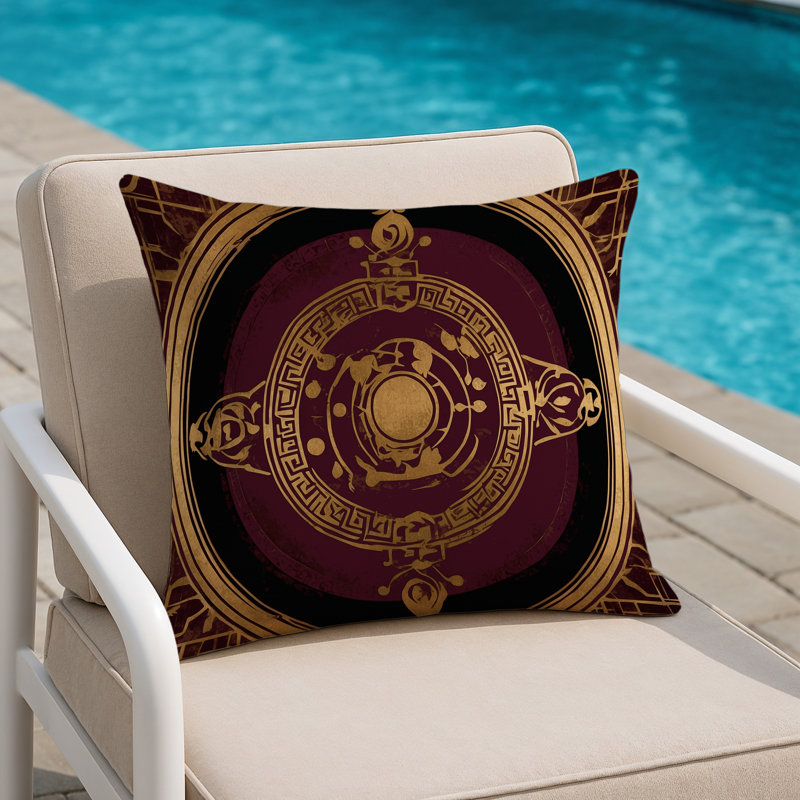 Gilded Paragon Indoor And Outdoor Throw Pillow, Square 20"