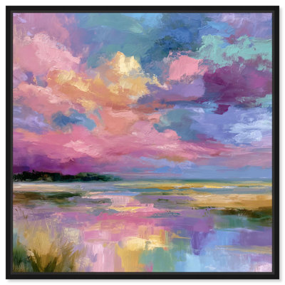 Coucher de soleil sur l'eau II, impression murale sur toile par Art Remedy