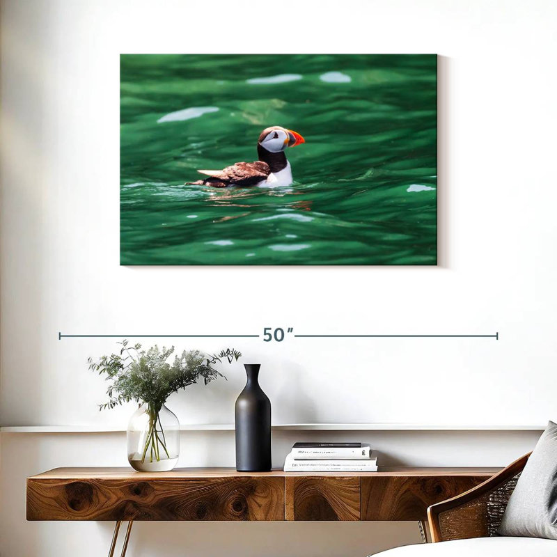 Crowle Floating Puffin, 24" H x 36" W