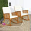 Ensemble de chaises berçantes 3 pièces Brielee