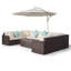 Yancey 5 Seater Rattan Corner Sofa Set