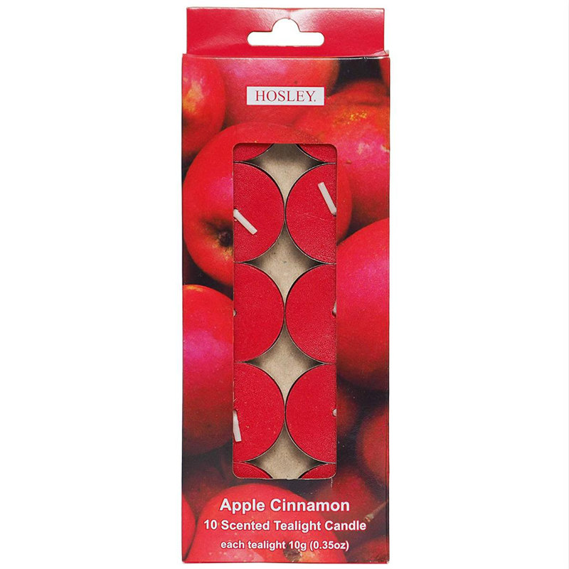 Bougie lumineuse pour thé en vrac Hosley 120 pièces Idéal pour les lanternes de mariage de mariage, Rouge