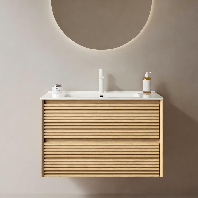 Armoire de rangement murale 24 po Eclat, Orange clair