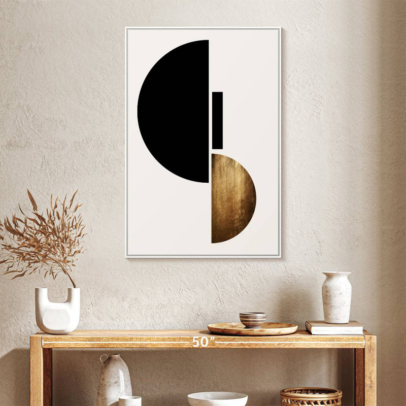 Forme II, 25" x 37", Floating Frame White
