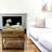 Hand-crafted Natural Wood And Iron Square Side Table